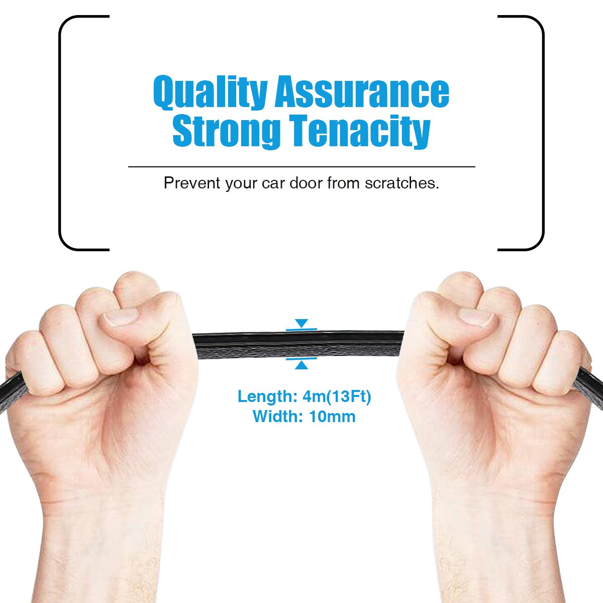 Universal Car Door Edge Protector Guard 13Ft(4M) Rubber Edge Trim U Shape Rubber Seal Protector Car Door Seal Door Trim