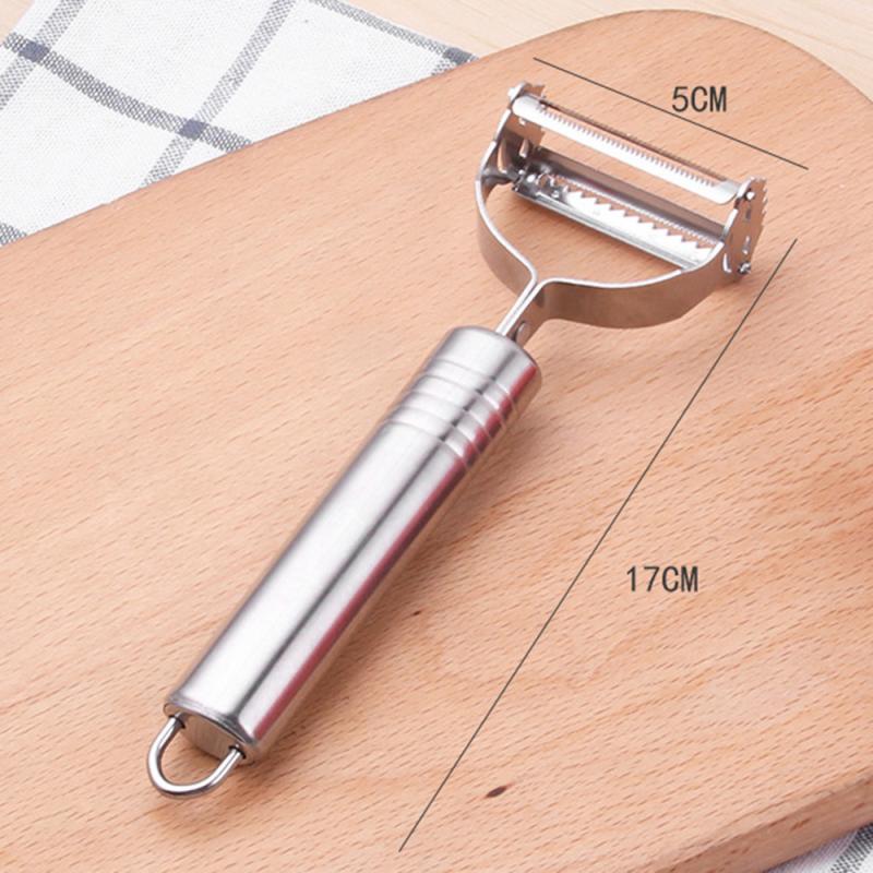 De acero inoxidable vegetal pelador cortador zanahoria pepino cortador de frutas Multi-función pelador en juliana rallador, utensilios de cocina