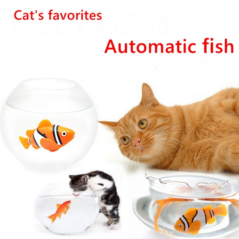 MPK Vibrierende Katze Spielzeug Batterie-angetrieben Fisch, Katze Spielen Spielzeug Katze Fisch Clown Angelfish Viele Farben Erhältlich