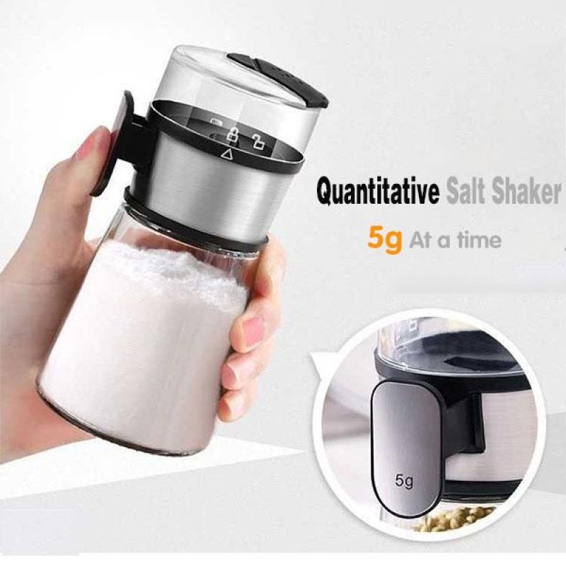 Push-type Salt Dispenser Spice Shaker salt shaker salt and pepper spice jar spice container Kitchen supplies