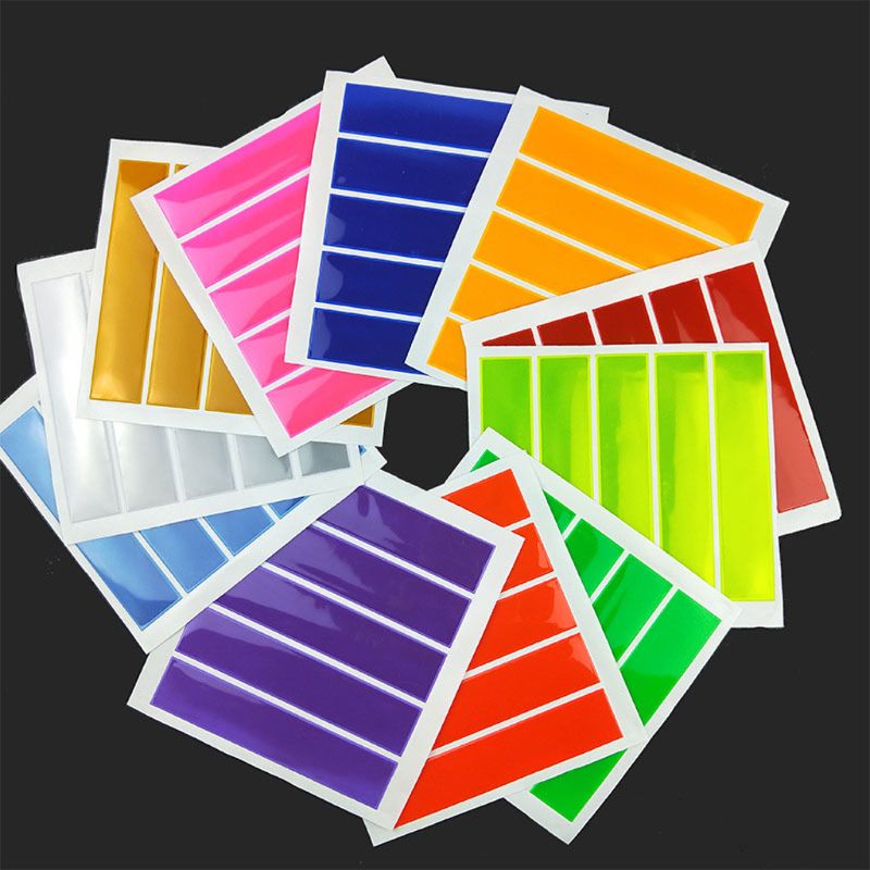 50 Reflective Adhesive Sticker Night Visibility Safety Child Universal Reflector
