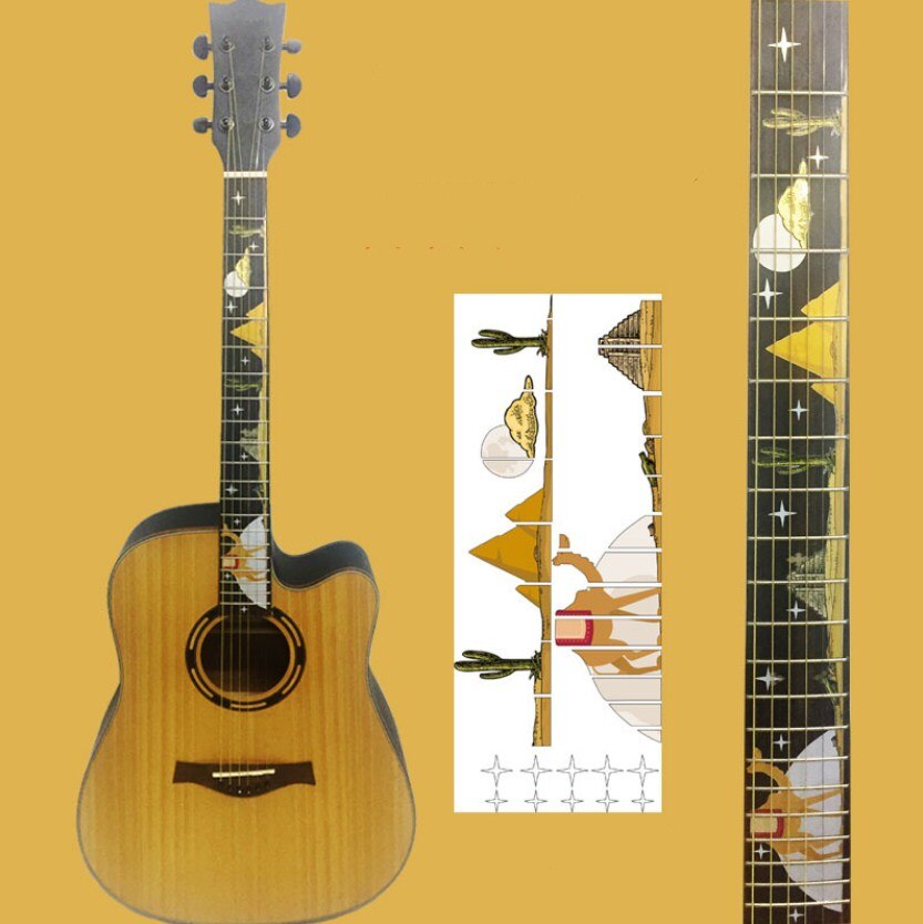 Guitar Fretboard Decals Inlay Sticker Guitar Neck Headstock Guitarra Bass Ukulele Thin Sticker Guitarra Accessories