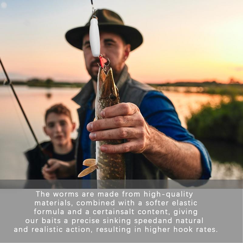 Maden Visaas 10 Stuks Zachte Maden Aas Precieze Zinkende Snelheid Effectief Visaas Voor Bas