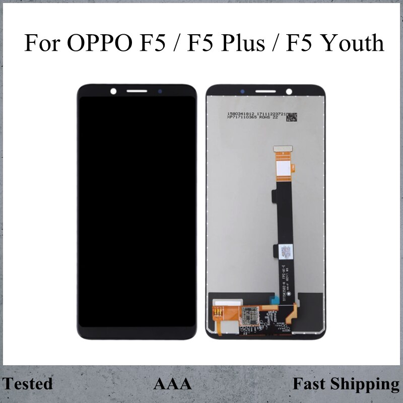 Original Screen For OPPO F5 LCD Display Touch Digitizer Assembly With Frame Replacement For Oppo F5 Youth LCD