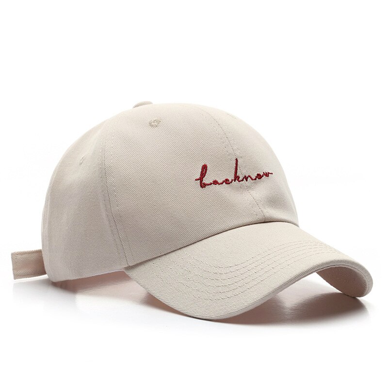 SLECKTON-Gorra de béisbol de algodón con visera Snapback para hombre y mujer, sombrero informal estilo Hip Hop para deportes al exterior, Unisex: Beige