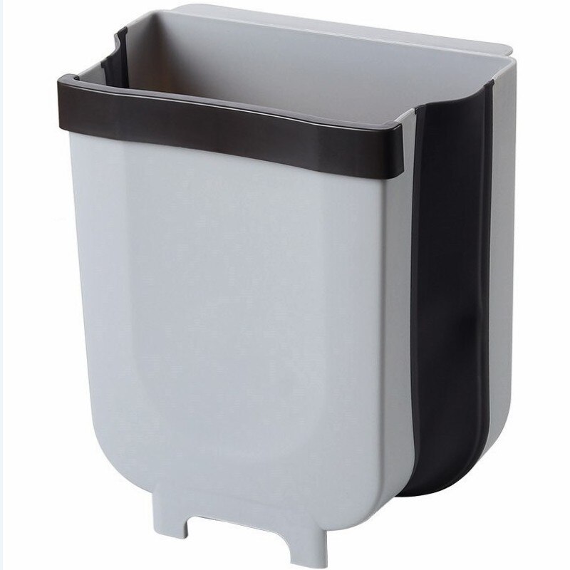 4L 9L Wall Mounted Folding Afvalbak Keukenkast Deur Opknoping Prullenbak Garbage Auto Prullenbak Wandmontage Opvouwbare schoonmaken