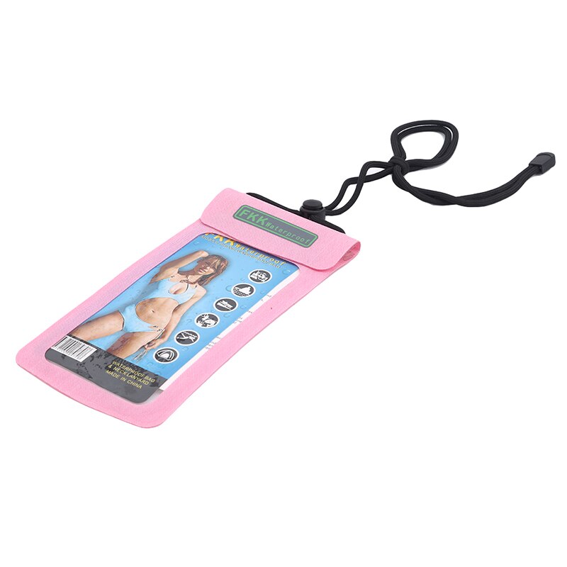 Universal Waterproof Case Voor Mobiele Telefoon Cover Pouch Tas Gevallen Voor Telefoon Coque Waterdicht Telefoon Case: Blended pink L