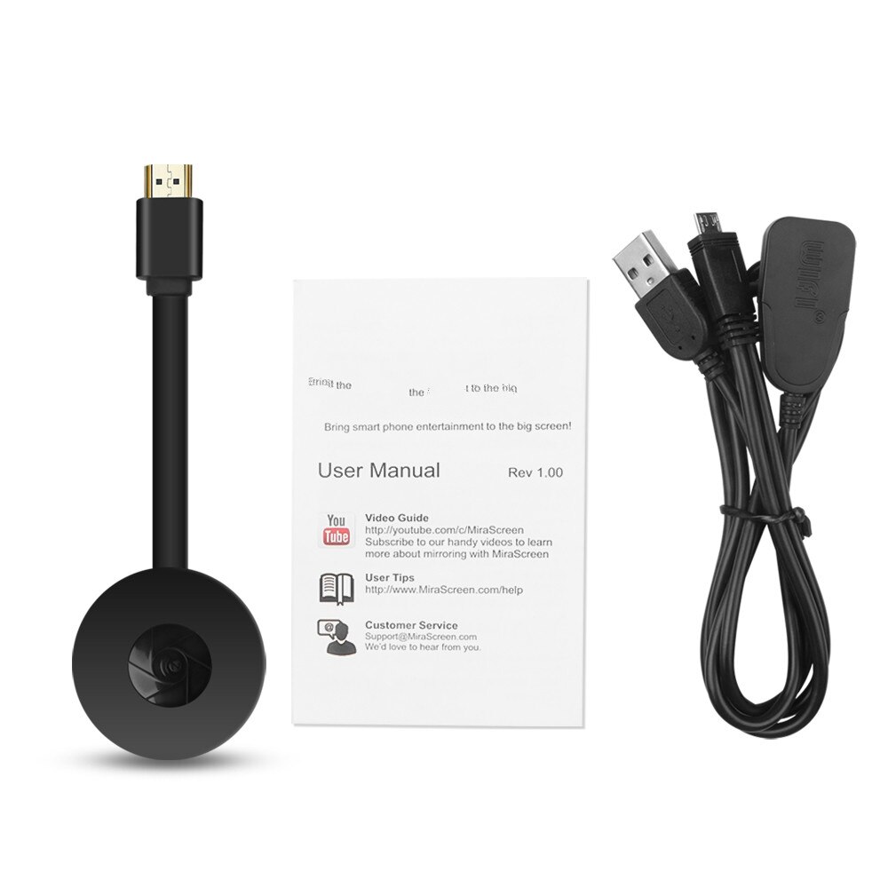 MiraScreen-receptor de TV Dongle G2, 1080P, compatible con HDMI, Miracast, pantalla HDTV, Dongle para Ios y Android: Default Title