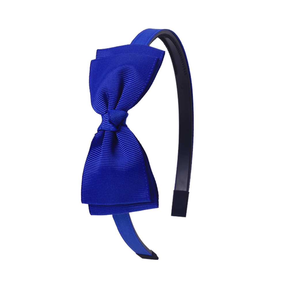 Tiara borboleta vintage, pano azul, meninas, laço fofo, cor sólida, acessórios para cabelo para mulheres, dropshipping