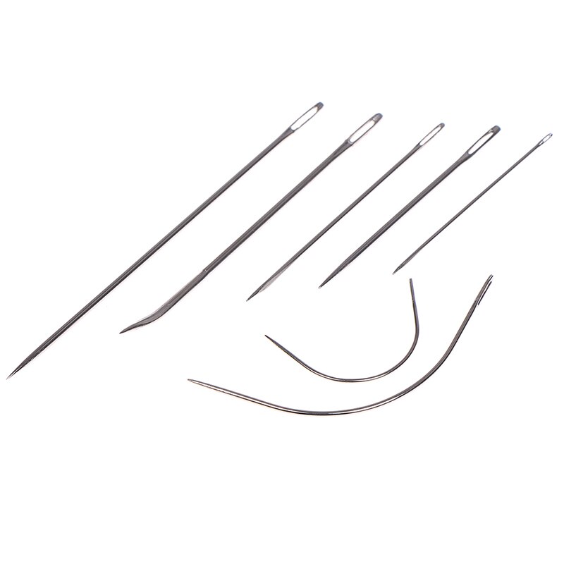 7 Pcs/set Sewing Needles Hand Repair Tool Small Curved Mattress Needle Sewing Needles Set Sail Carpet Leather Curved Canvas