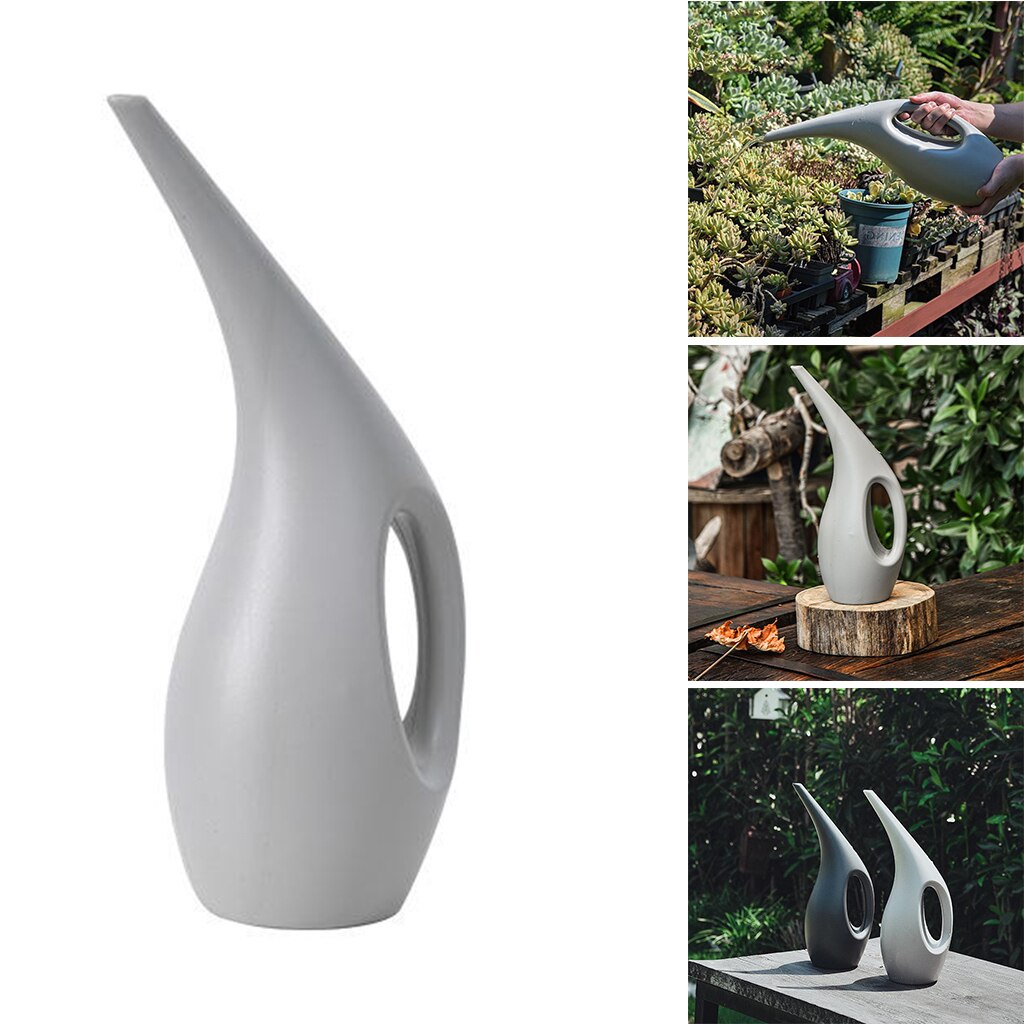 Regadera de jardinería de pico largo, 1,5 2,5 L, para regar plantas de flores, plantas en macetas para interiores y hogares, plantas colgantes, jardines al aire libre: Rojo