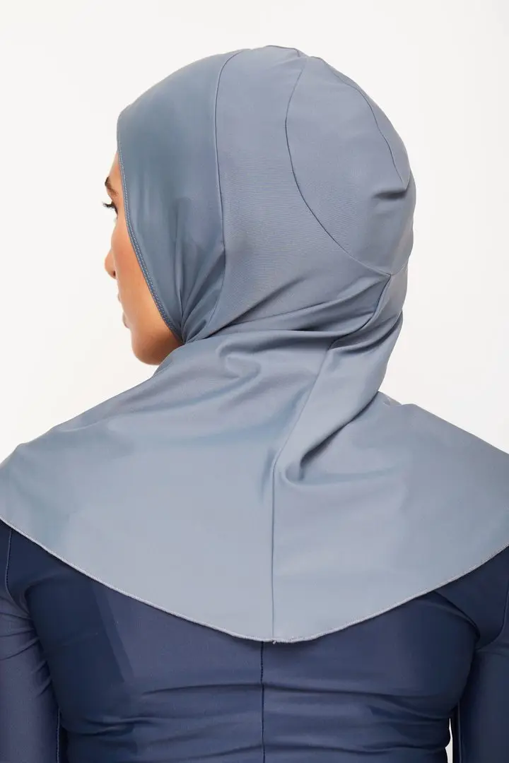 Gorro turbante musulmán de color sólido, Hijabs de natación de cobertura completa para mujer