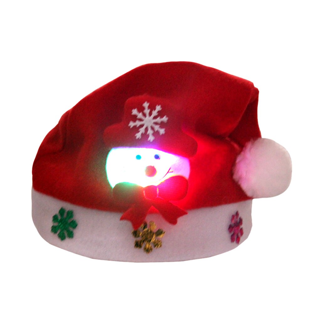 Kerst Hoed Pluche Cap Xmas Party Props Kerstman Hoed Zachte Warme Muts Kerstcadeaus Noel Navidad Jaar hoeden 41x30cm: F