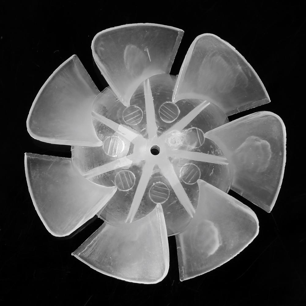 Mini aspas de ventilador de pequeña potencia 10 piezas, repuesto de plástico duradero de siete/Nueve hojas para Motor, espiral, secador de pelo, ventilador, piezas de ventilación