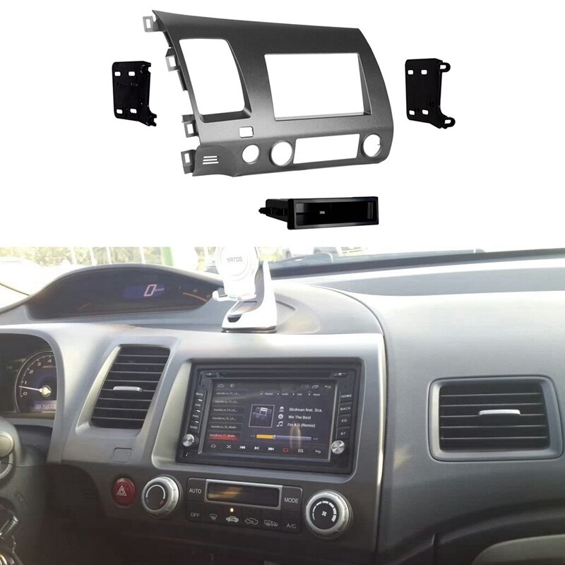 LEXXSON Dubbele Din auto Radio In-Dash Montageframe Radio Installatie fascia voor auto stereo 22,9 cm auto Radio frame voor MAZDA 6 (jaar 2004-2015