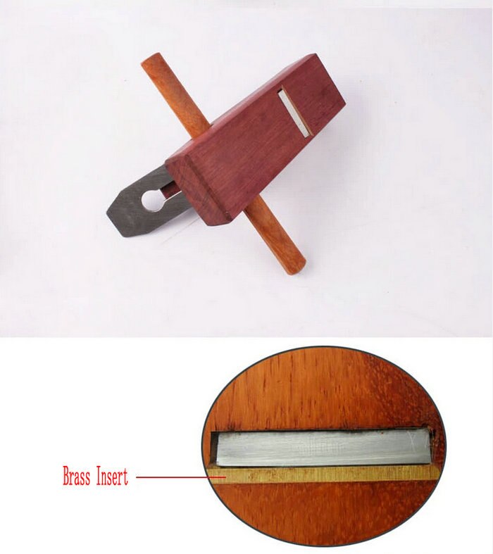 Plano de madera para carpintería, herramienta de mano de lujo bonita de 400MM/16 pulgadas, plano más suave de clase de puño, hoja de madera rosa y filo