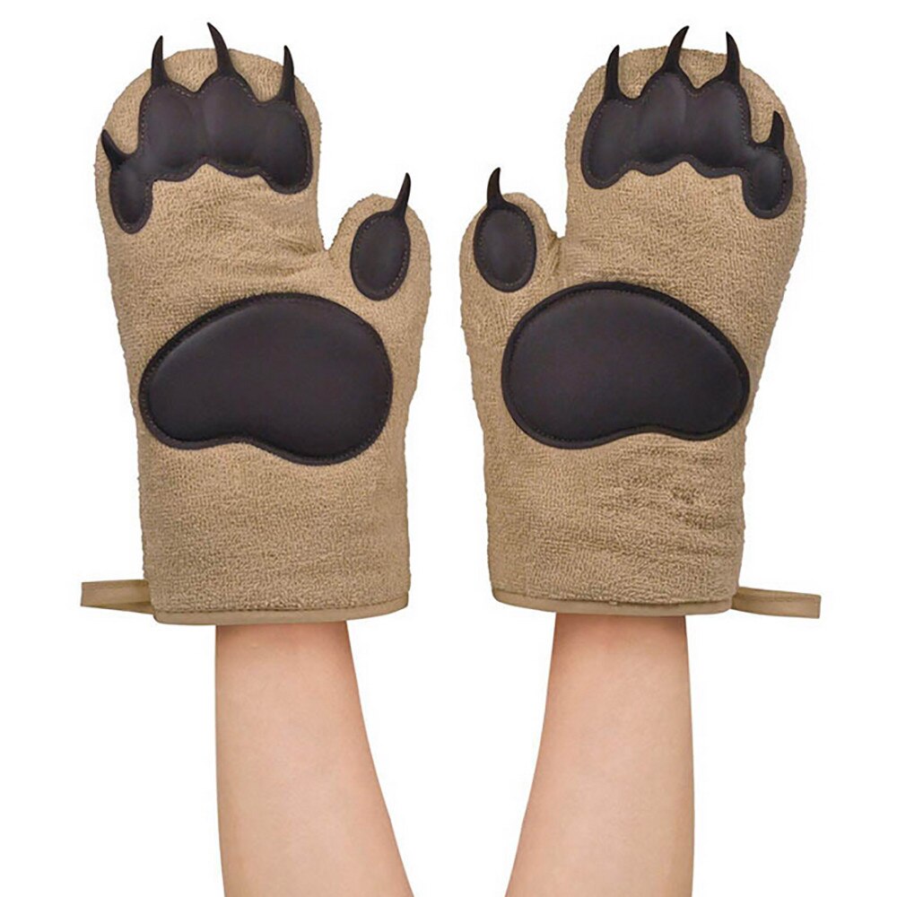 2Pcs Siliconen Keuken Koken Bbq Dikker Pannenlap Oven Handschoenen Koken Bakken Ovenwanten Keuken Handschoenen
