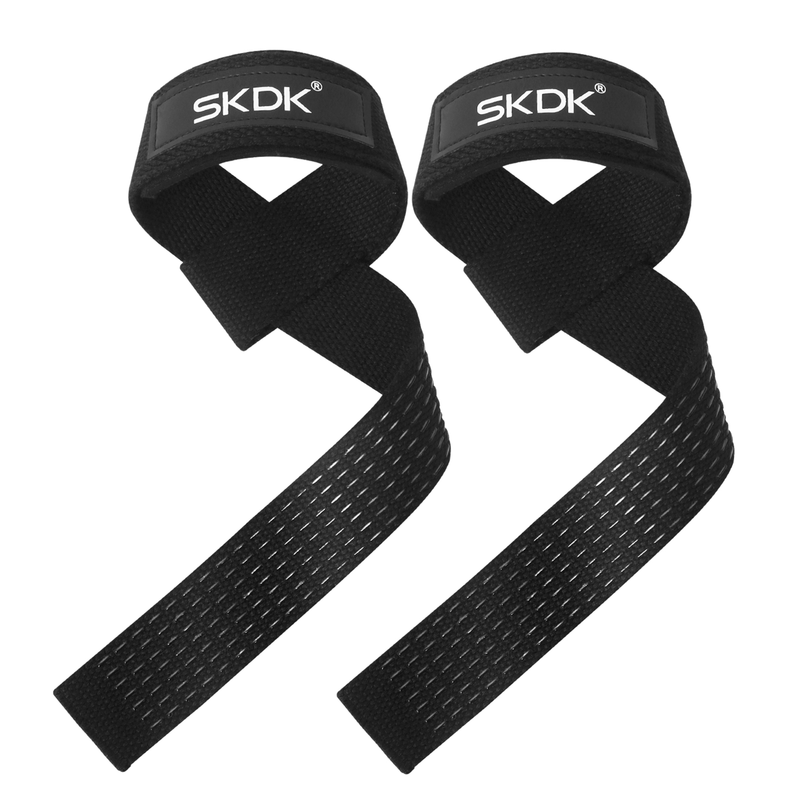 Sangles d'haltérophilie antidérapantes en Silicone, 2 pièces/4 pièces/3 paires, sangles de poignet de musculation, Deadlifts Crossfit, poignées de poignet: Black