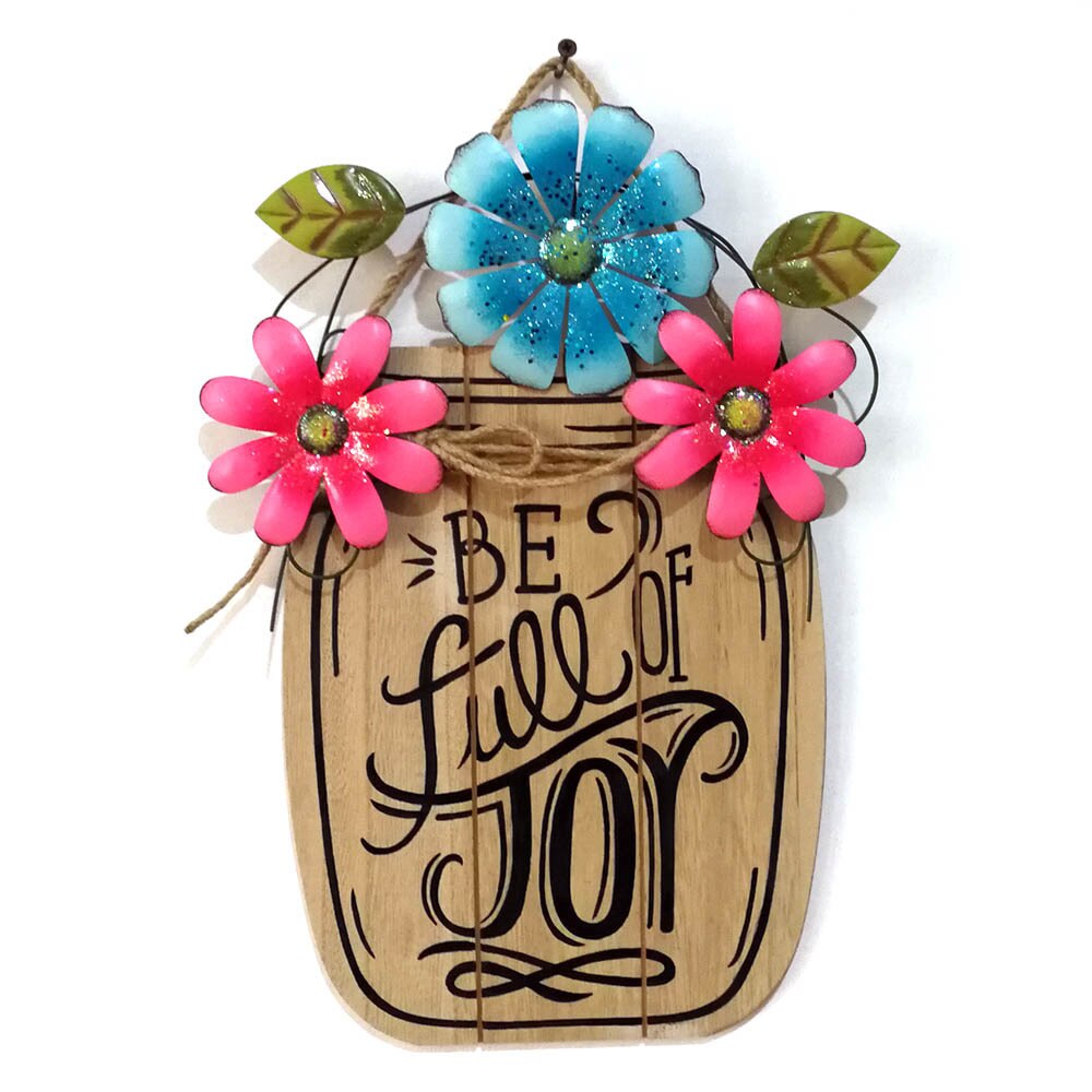 Home Sweet Home Houten Craft Sig Lente Tuin Bloem Mand Metalen Opknoping Boord Pasen Mand En Ijzer Plaque Pasen Decoratie