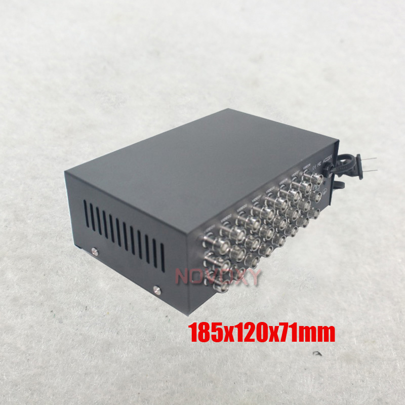 Amplificateur de distributeur vidéo BNC Composite 8 en 16 sorties, séparateur de 8 à 16 canaux pour caméra de sécurité CCTV,