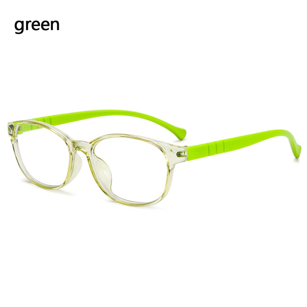 Kids Anti Blue Light Glasses Boys Girls Ultra Light PC Soft Frame Clear Lens Eyewear Eye Protection Computer Eyeglasses: type2-green