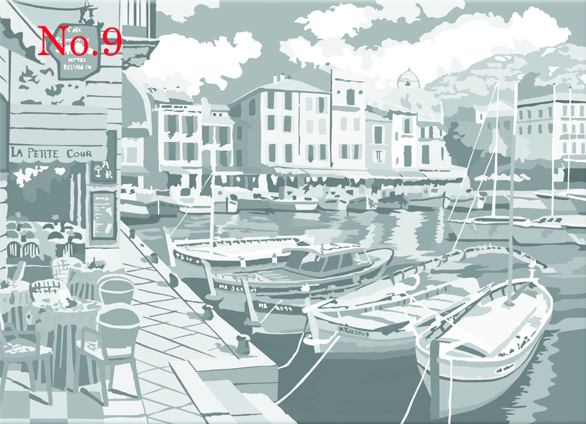 30x40cm Great for students or kids crafts and all decorative painting purposes canvas panel board for oil and acrylic: No.9  1pc