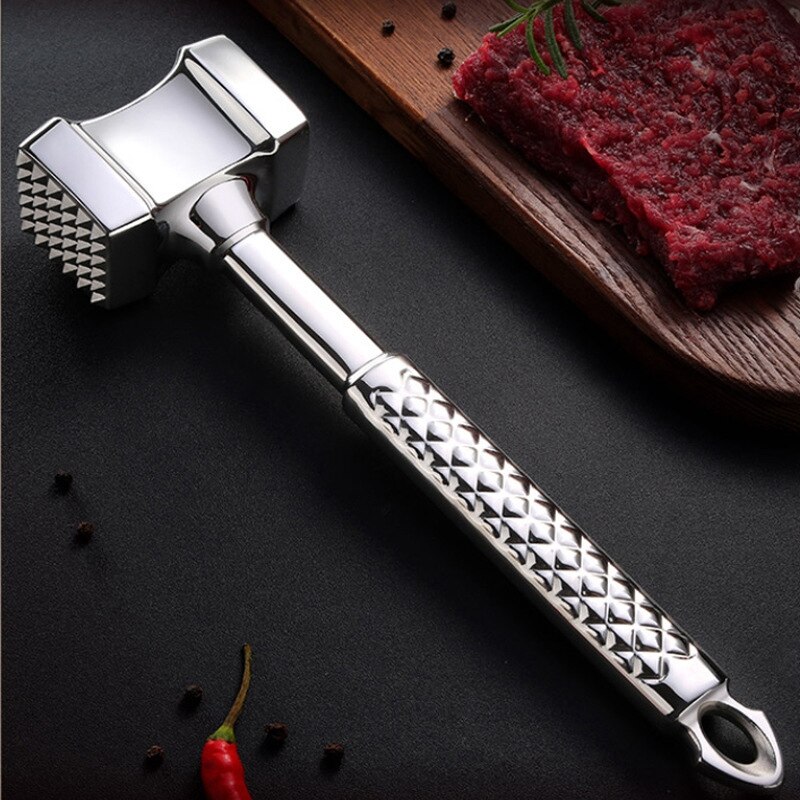 Vleesvermalser Mallet Hamer Dubbelzijdige Losse Vlees Hamer Keuken Tool Biefstuk Tenderizer Met Anti-Gleed Handvat