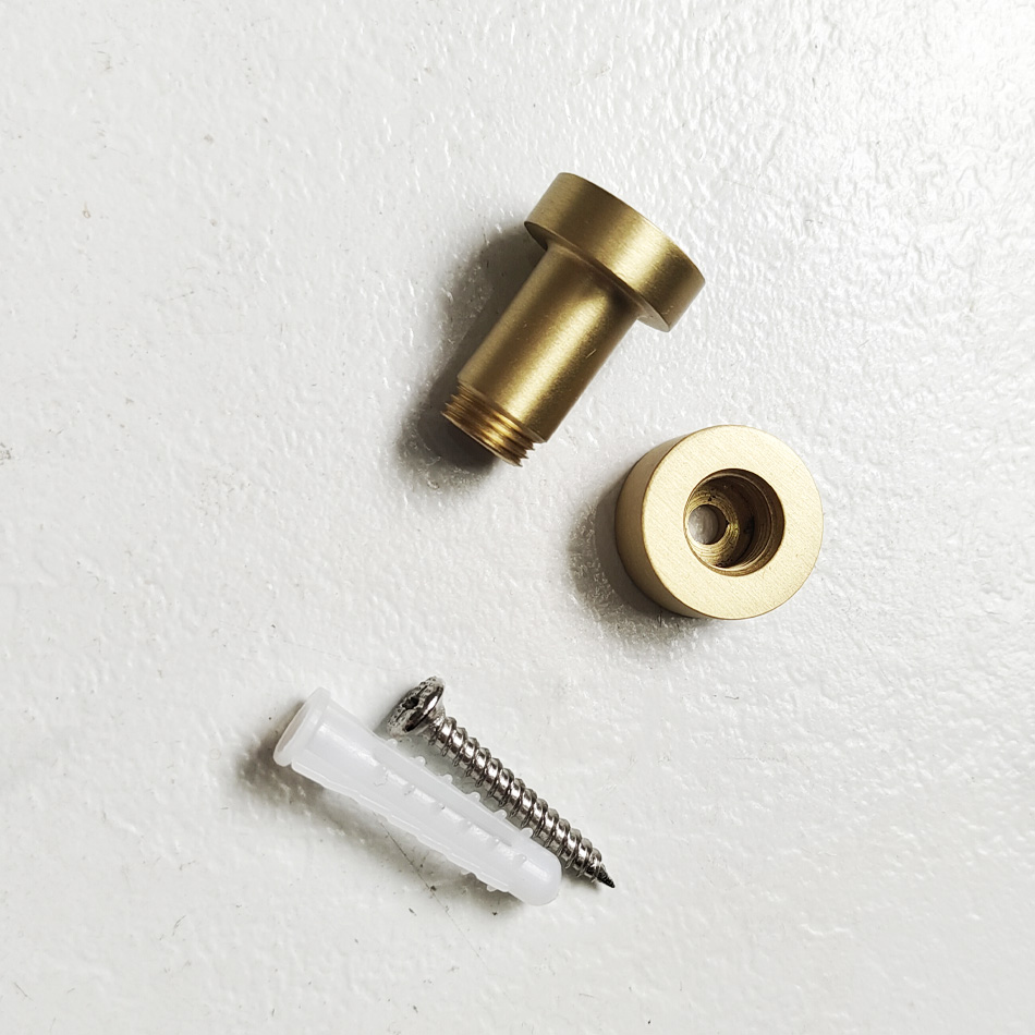 Geborsteld Goud Badkamer Haak Messing Creatieve Toilet Slaapkamer Decoratieve Muurbevestiging Ronde Robe Haken Kleding Jas Handdoek Deurhouder