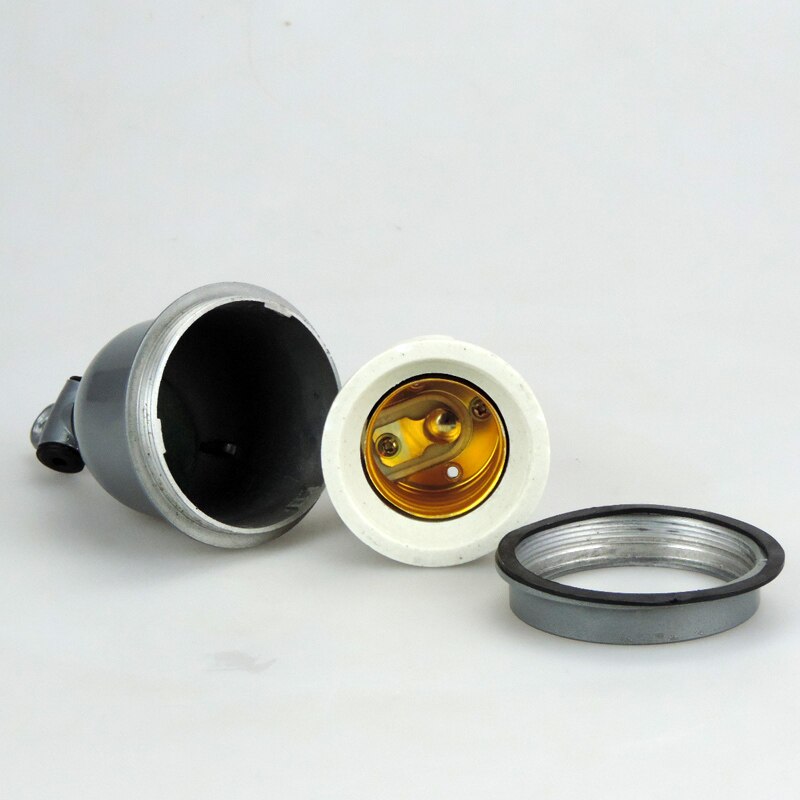 Ceramic E27 Lamp Bases 2 Pcs High Temperature Resistant Ceramic Lamp Holder Waterproof Heating Bulb E27 Screw Base Farm Lighting