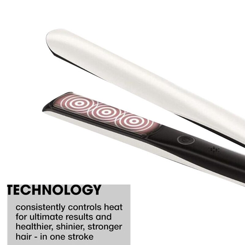 1 Inch Hair Straighteners Hair Styler Flat Iron Hair Dryer Styler Styling Tool White US Plug