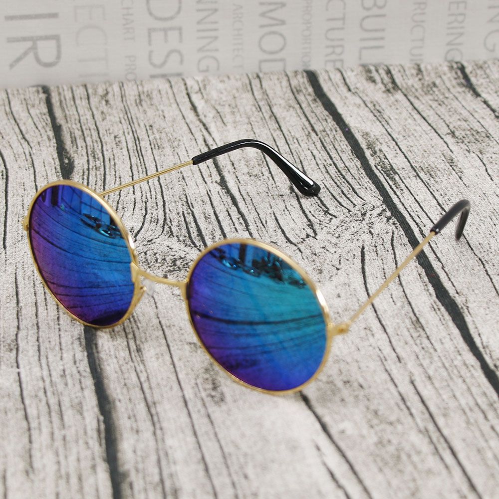 Ronde bril heren dames luxe zonnebrillen vintage rijzonnebril dames merk ronde zonnebril spiegel  uv400
