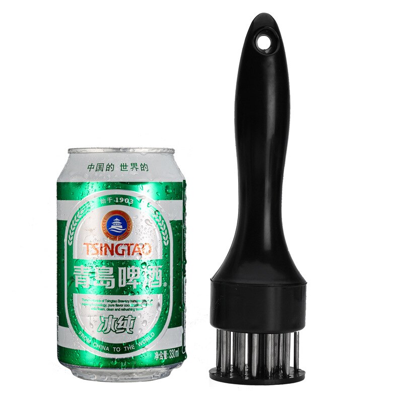 Stainless Steel Tenderizer Kitchen Meat Tenderizing Needle Steak Steak Tenderizers Pork Chop Hammer Tool: black