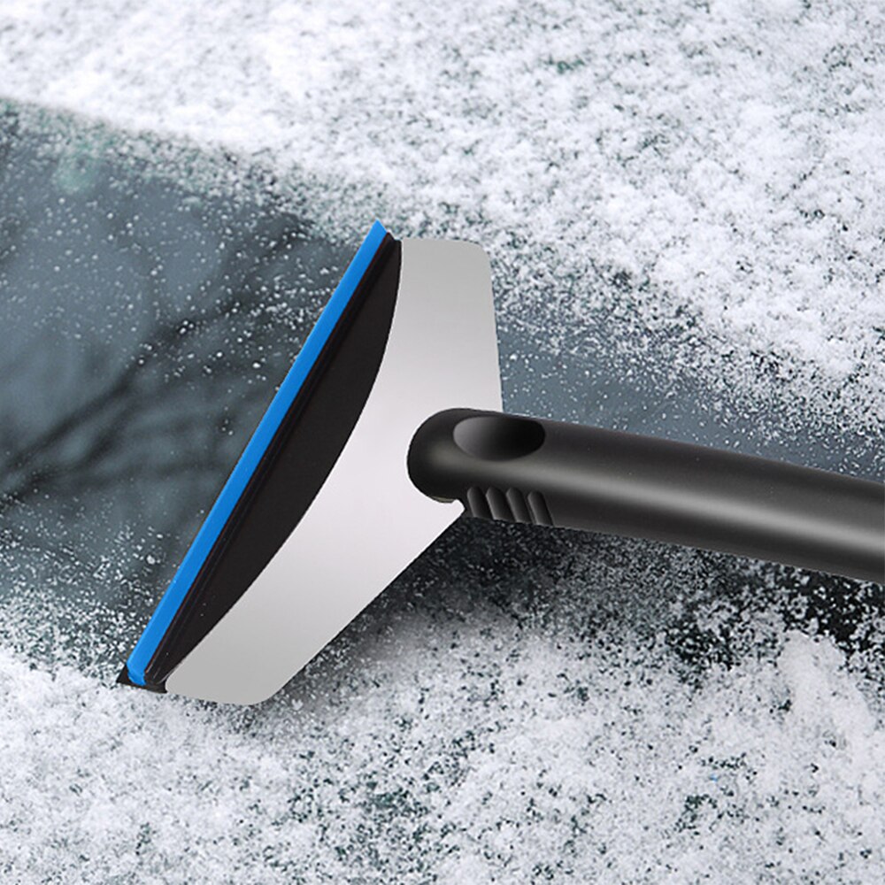 Pala de nieve portátil para coche, rascador de nieve de acero inoxidable, función Muitl, herramienta de extracción de hielo para coche