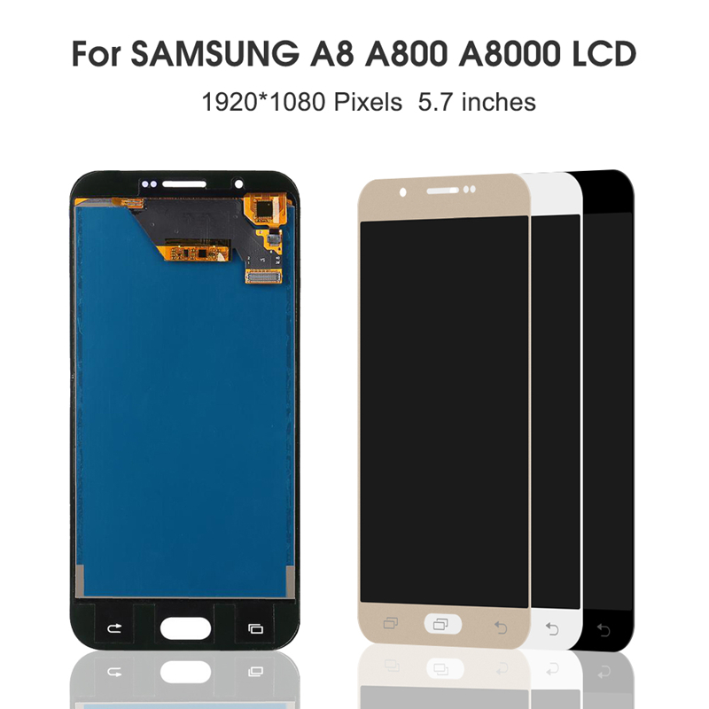 Voor Samsung Galaxy A8 Lcd-scherm met Touch Screen Digitizer Vergadering A800 A8000 A800F Vervangende Onderdelen