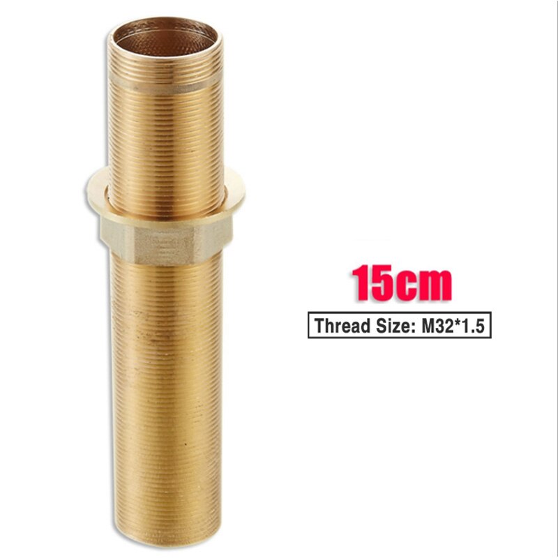 Kran reservedeler solid messing fast fot kjøkken servant kran forlenget fiks blandebatteri installasjon tilbehør skrumutter: 15 cm sett