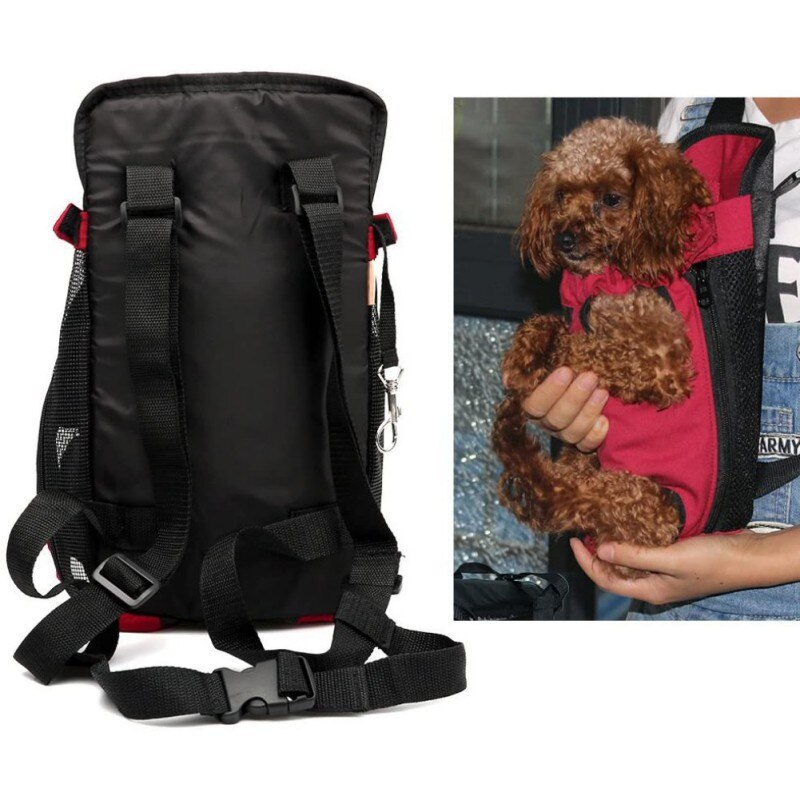 Mochila De Transporte para perros, bolsas de transporte grandes de hombro de viaje, soporte frontal para el pecho para cachorros,