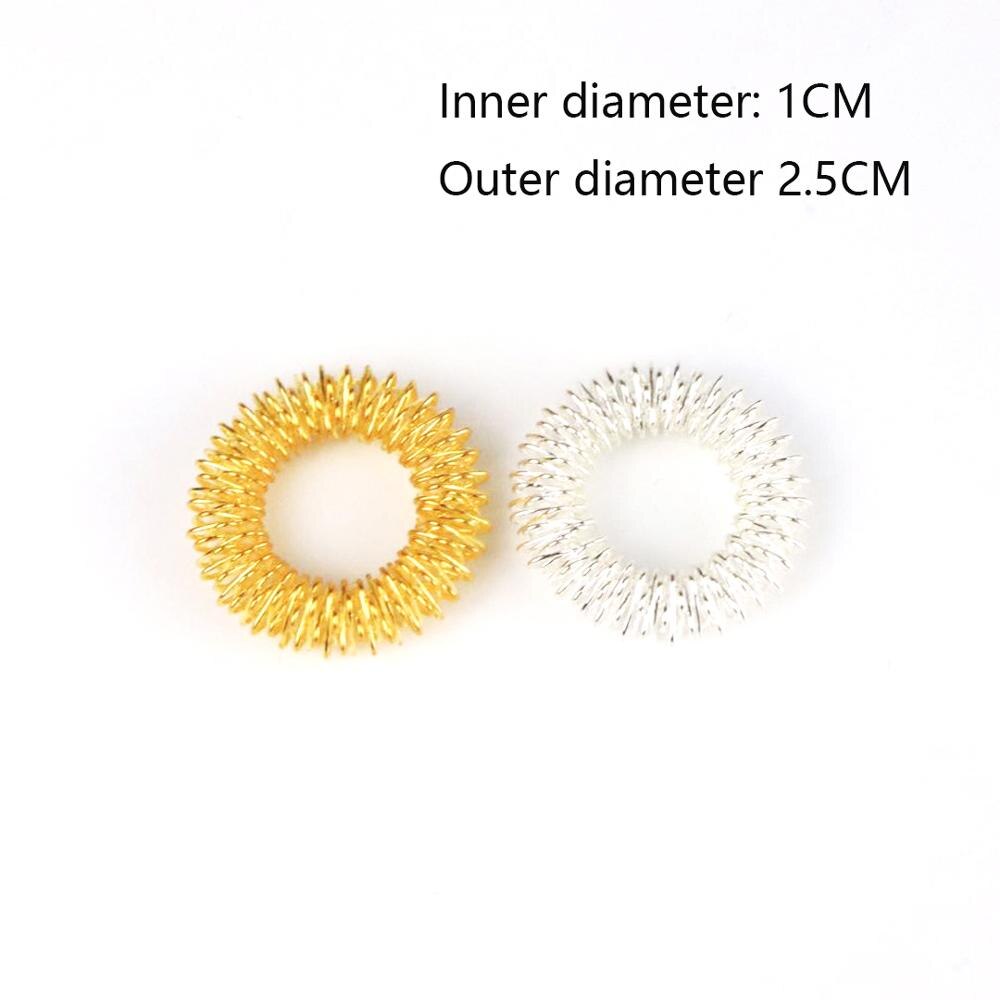 Vinger Ring Toy Stress Relief Spiky Zintuiglijke Lente Vingers Ringen Autisme Anti Speelgoed Stress Kids Vinger Acupressuur Bericht Ring