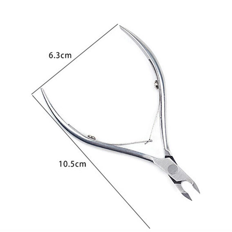 1Pcs Stainless Steel Cuticle Scissors For Dead Skin Cuticle Hangnail 2 Fork Callus Scissors Nipper Cutter Nail Clipper