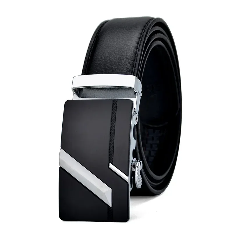 Cinturón LONG Plus de talla grande 130 140 150 160 170 cm para hombre, cinturón de cuero PU de para hombre, correa con hebilla automática de Metal