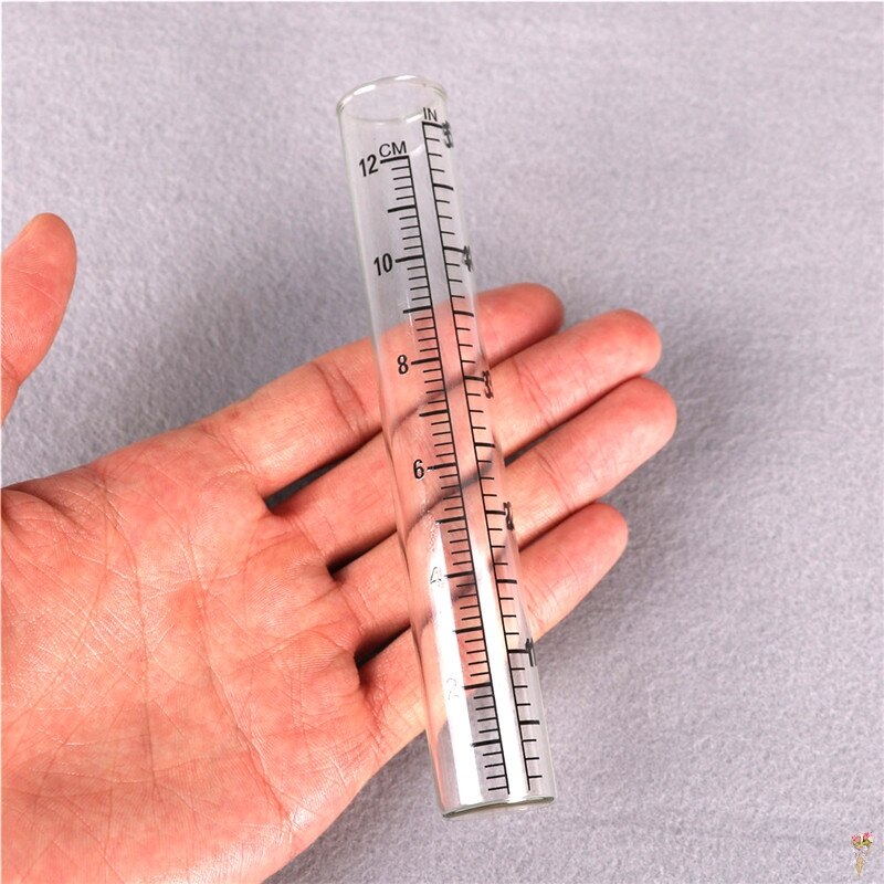 1Pc Glass Rain Gauge Replacement Tube For Laboratory Outdoor Home Garden Yard Supplies 14 X2.2cm