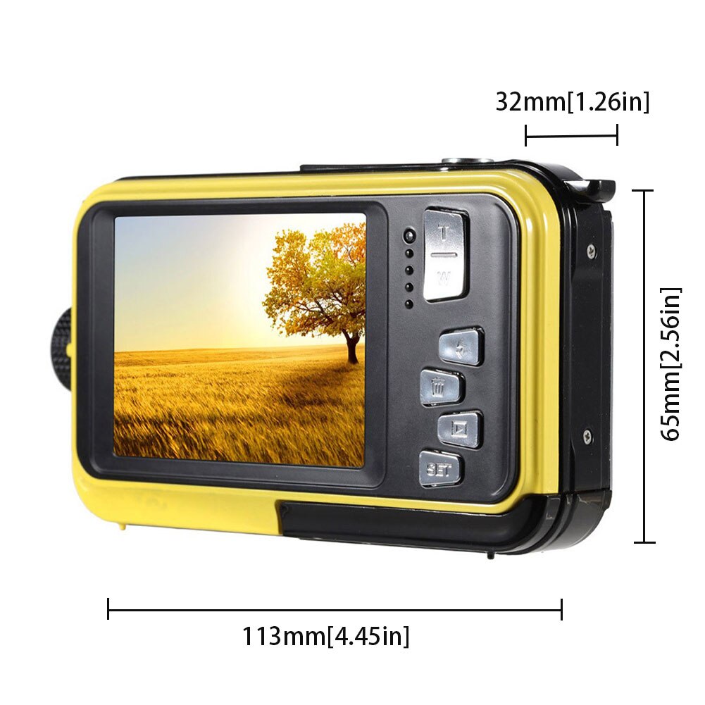 Digital Camera Underwater Camera 48MP Waterproof Camera With Dual Screen For Snorkeling Swimming Surfing Drifting 1080p