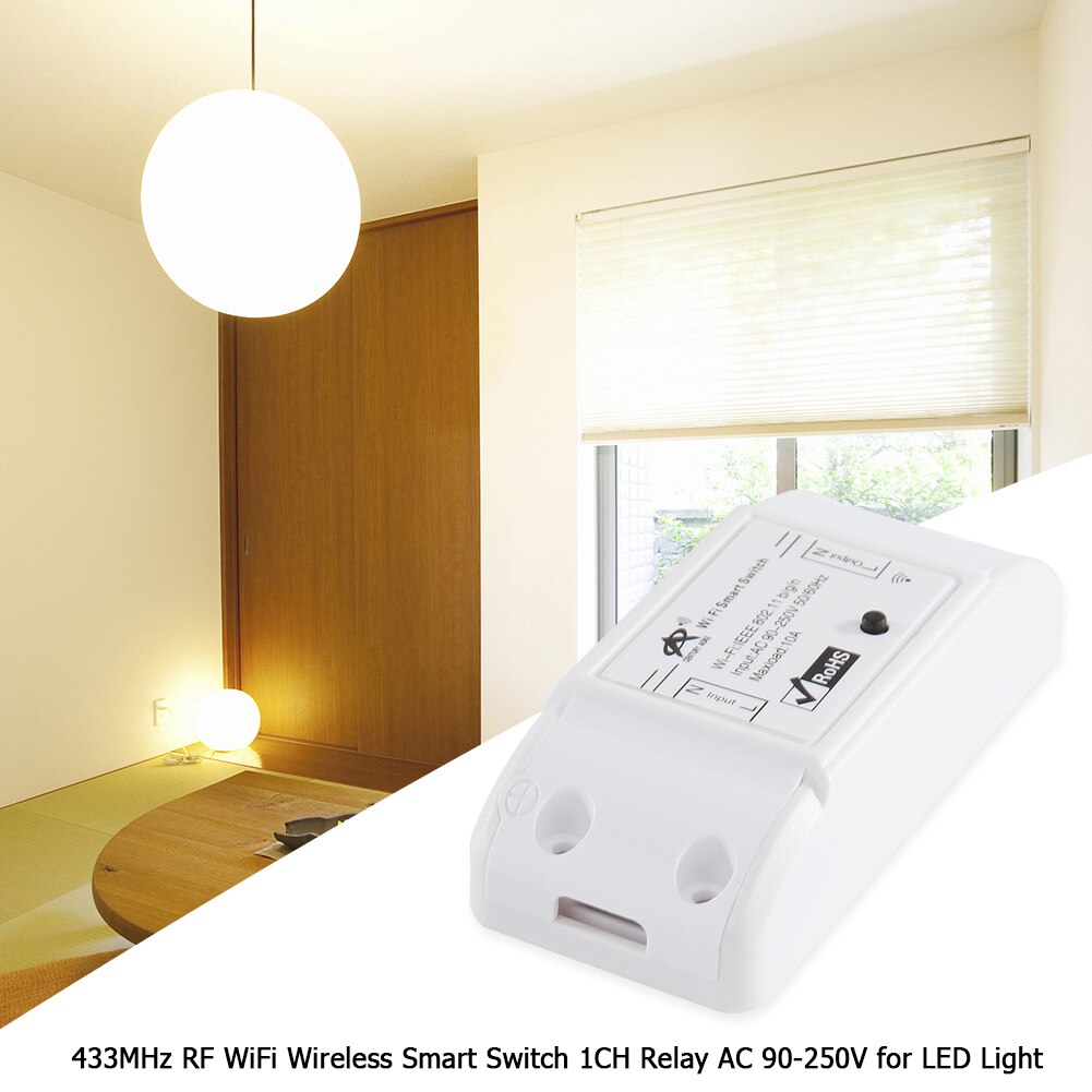 433Mhz Rf Wifi Draadloze Smart Switch 220V Smart Home Elektrische Geschakelde Voor Led Licht