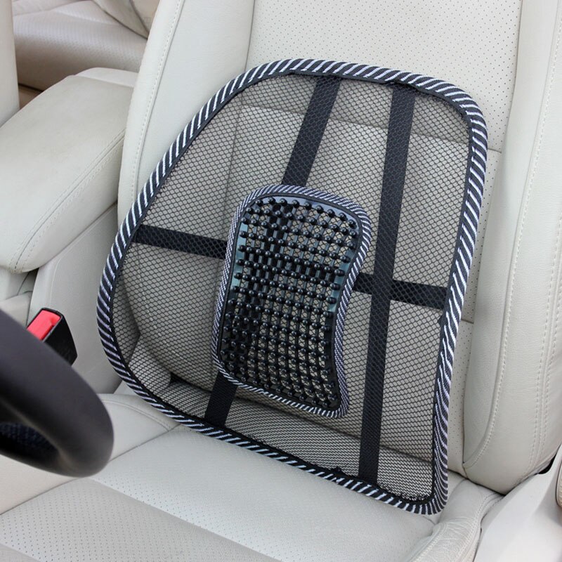 Universel bilstøtte stol massage lændestøtte talje pude mesh ventilere pude pad til bil kontor hjem