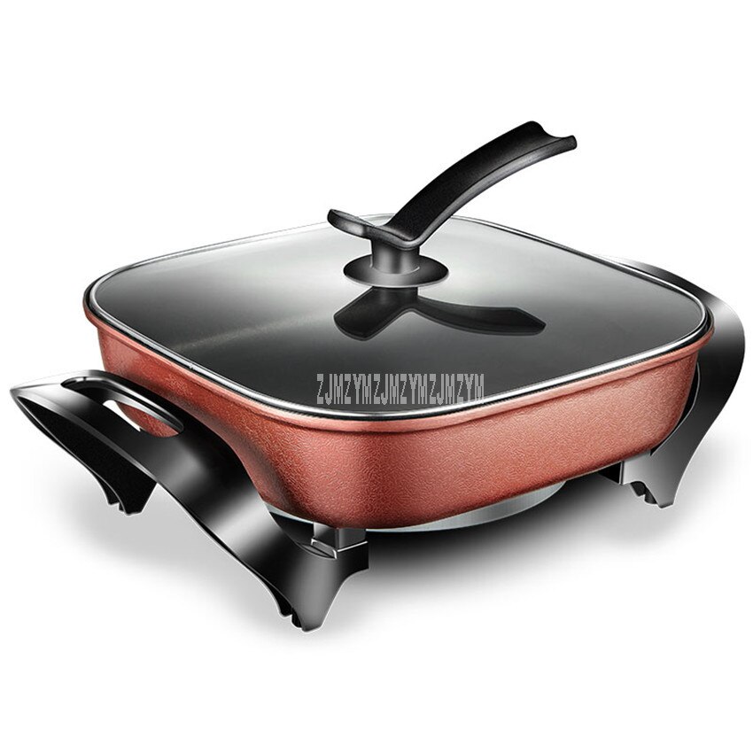 5L 1450W Multifunctional Electric Hotpot Cooker Non-Stick Coating Frying Pan Temperature Control Stir-fry Pot Multi Cooker: Default Title