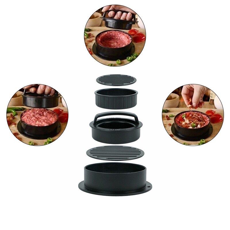 ABS Hamburger Hersteller Hamburger Presse Runde bilden Nicht-Stock Hamburger Fleisch Rindfleisch Grill Burger Presse Patty Hersteller Schimmel