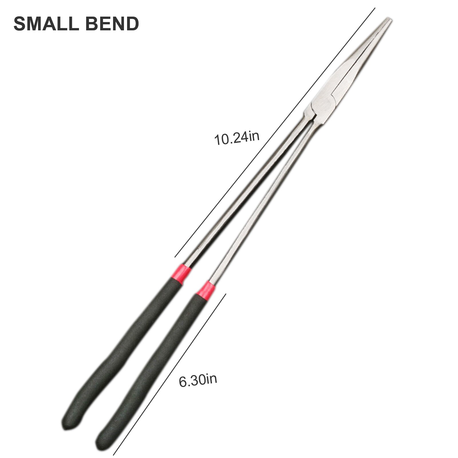 Lange Zange Gerade 45 90 Grad O-bilden Biegen Nadel Nase Zangen 13 &quot;Stecker Abzieher Multi-funktionale mechanik Hause Hand Werkzeug: 25 Grad Biege