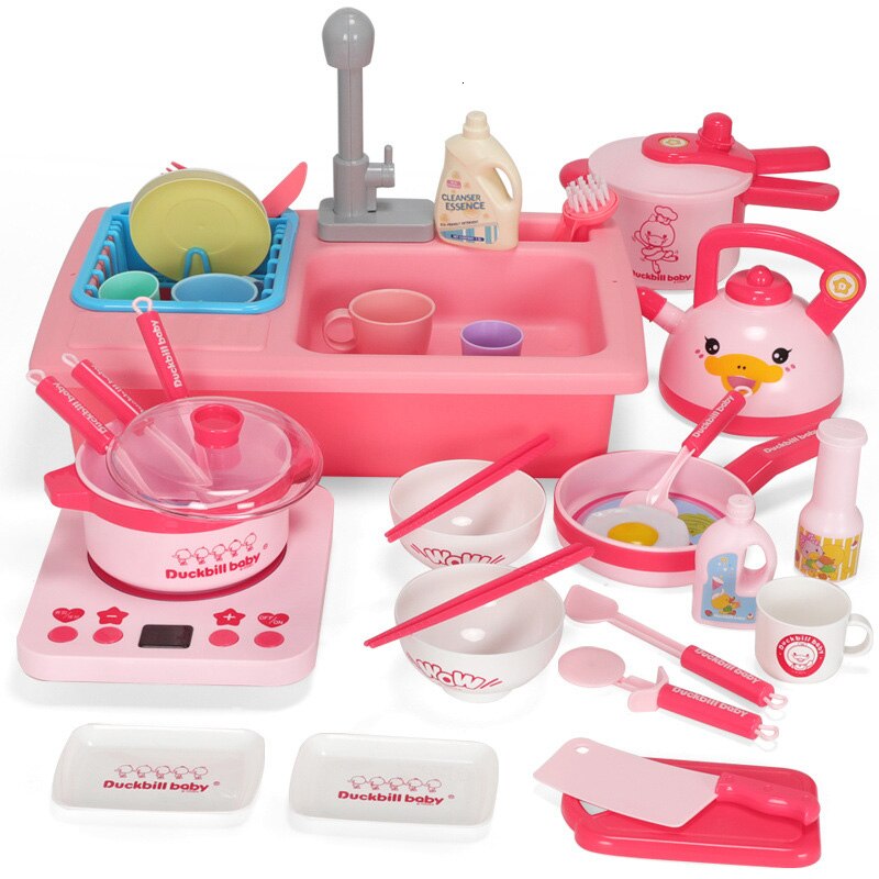 50 PCS Kinderen Mini Keuken Speelgoed Kookgerei Pot Pan Kids Pretend Koken Spelen Speelgoed Simulatie Keukengerei Speelgoed Kinderen