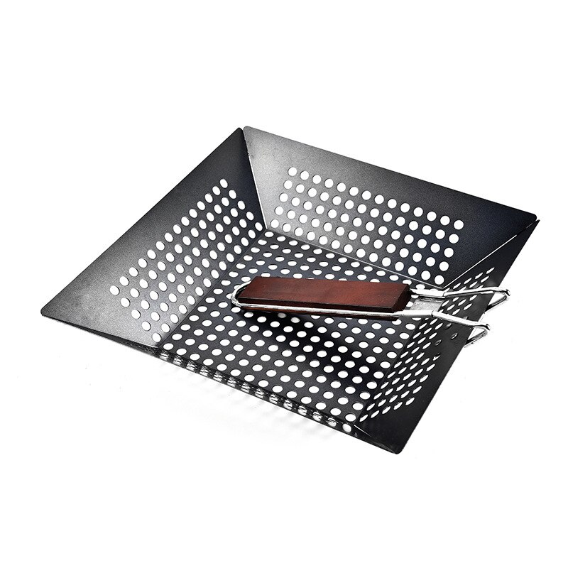 Heavy Duty Grill Basket - Large Grilling Basket for More Vegetables - Stainless Steel Grilling Accessories Built to Last: Baking basket with h