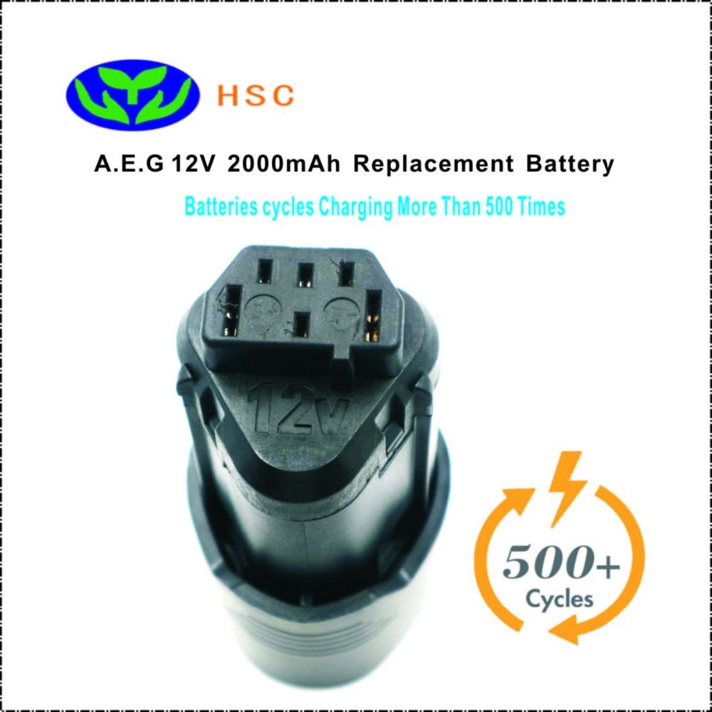 2000mAh 18650 battery pack AEG12C Li-ion Battery 12V Replacement AEG L1215 L1215P L1215R Pro Original Battery pack 12V