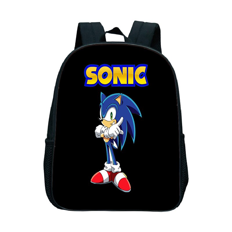 New Mochila Sonic Zaino Delle Ragazze Dei Ragazzi Borse Da Scuola Borse Libro di Scuola Materna Quotidiano Torna A scuola Regalo Per i bambini Del Fumetto Zaino: 10